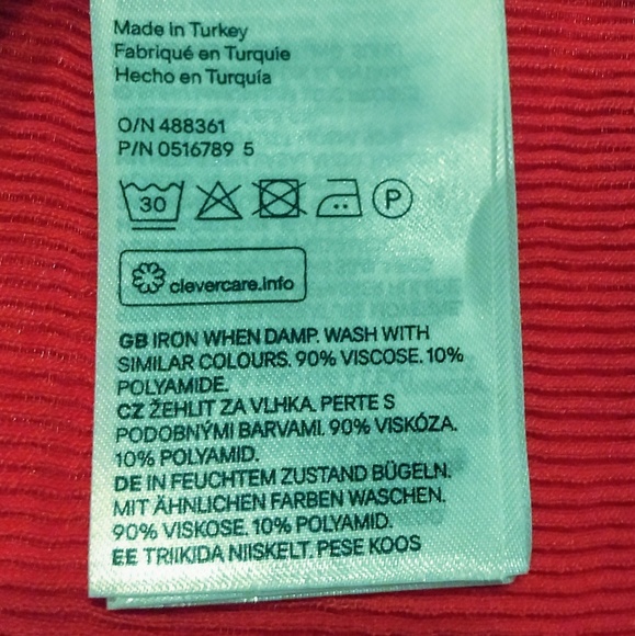 H&M ribbed stretch dress sz 12 EUC *3 - Picture 2 of 4